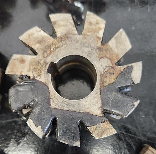 Used Lot of 6 - Assorted Sizes Used Concave Milling Cutters 3"-3-1/4" Diam - GHB-49