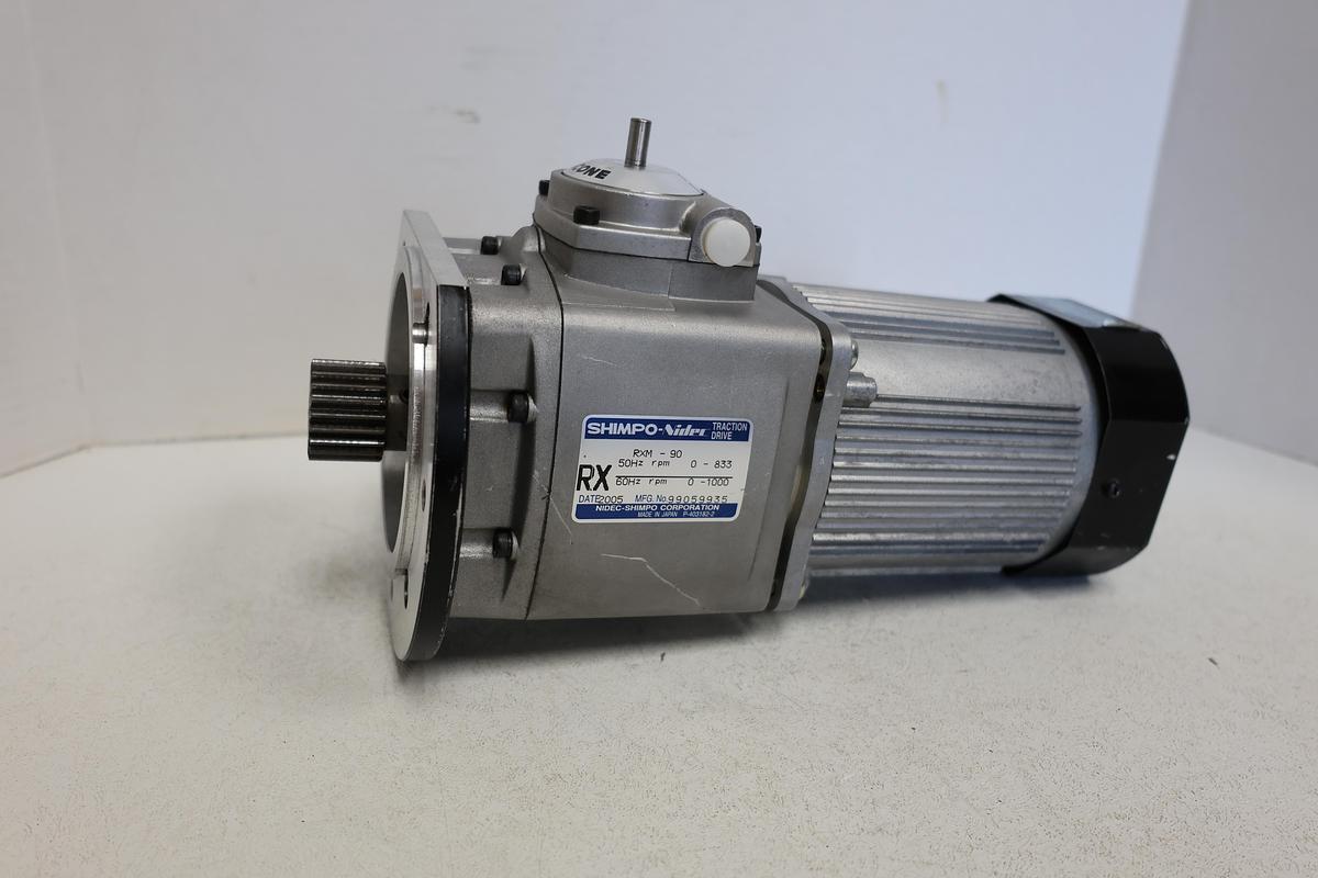 Used NIDEC Shimpo RXM-90 (G) Traction Drive Motor 86IVV4Z4090 3 Phase GHA-11