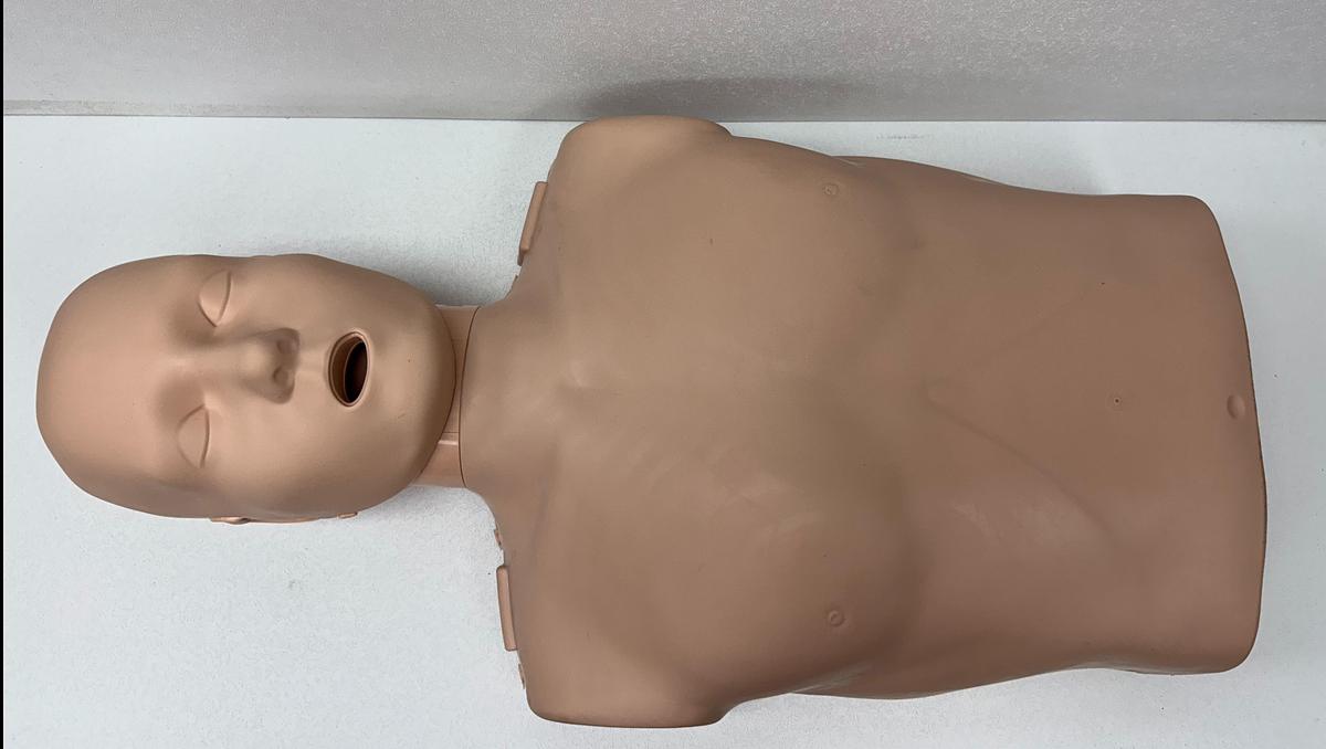 Used Prestan Lateral CPR Doll (4) and bag 10255 GHC-