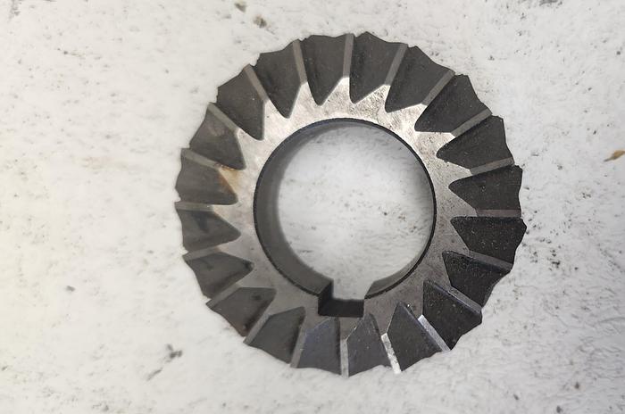 Used Double Angle Milling Cutter 2/34"x1/2"x1" Bore - GHB-49