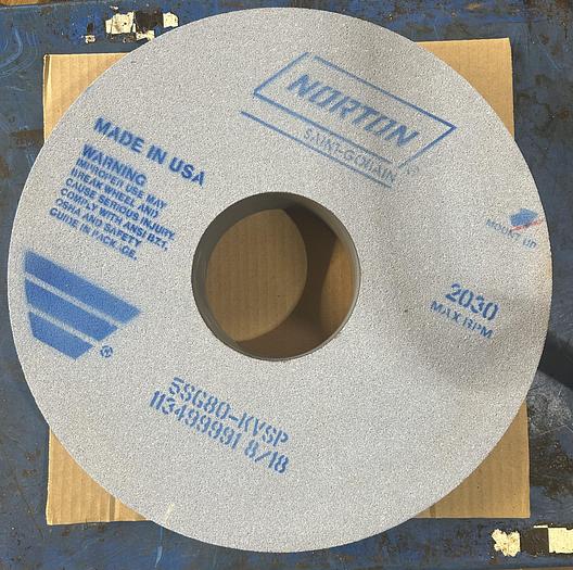 Used Norton 16" X 2.5" X 5" Grinding Wheel 5SG80-KVSP - GHC-1