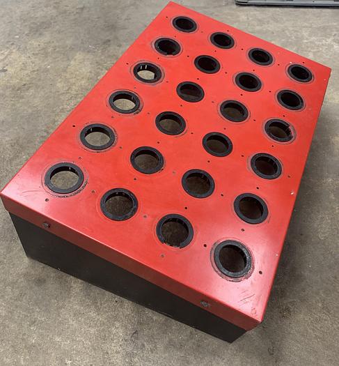 Used Huot 24 Slot Cutting Tool Storage 18"x27" GHB-19