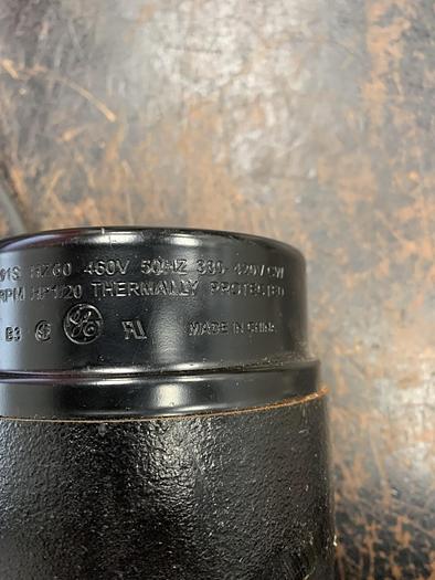 Used General Electric 5KSM92KFL2001S Thermally Protected Electric Motor 1550 RPM 1/20 HP GHA-82