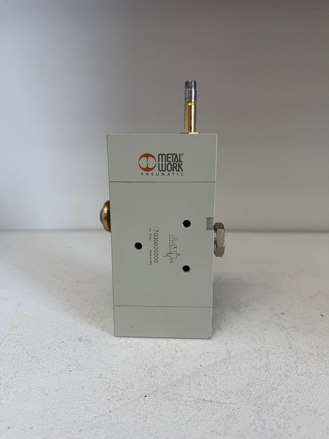 Used Metal Work Pneumatic 7030020200 Solenoid Valve, 3/2 NC, Mech Spring Reset, 1/2BSP, ADD Coil, GHA-178