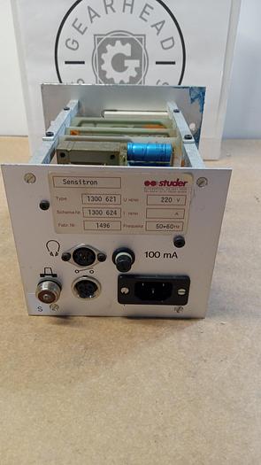 Used Studer Sensitron Type 1300 621 Schema Nr. 1300 624 Fabr. Nr. 1496 220V 50-60Hz GH502