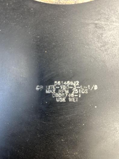 Used Norton CBN Grinding Wheel 16"X 3/4"X5" Lite -180-3-1-1/8 - GHC-1