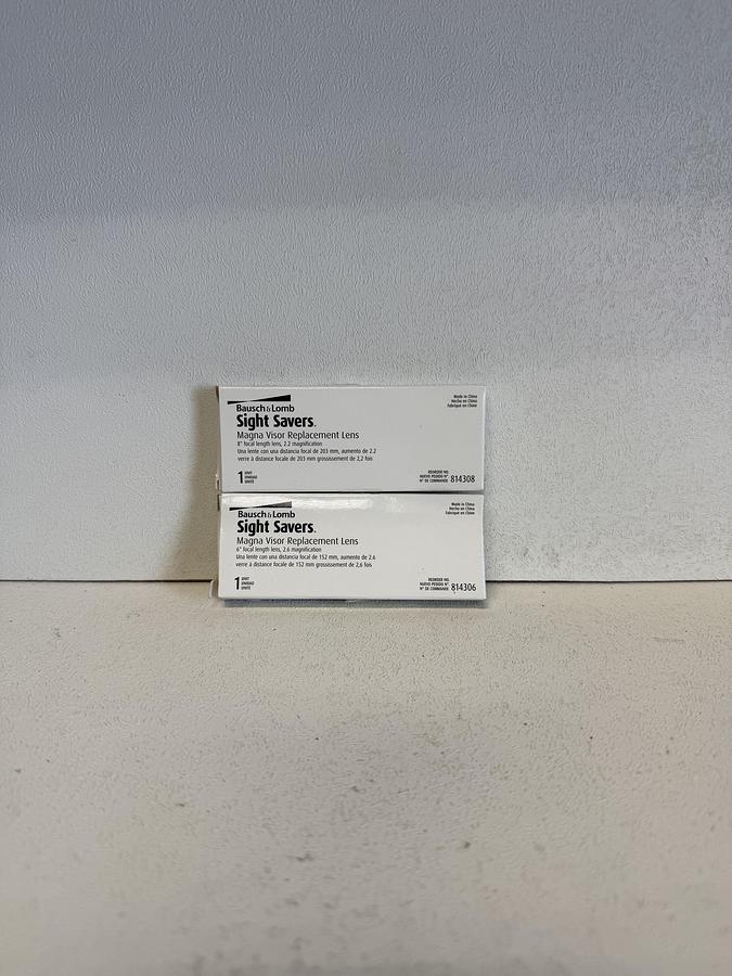 Used Bausch & Lomb Magna Visor Replacement Lens Sight Saver 2.2 & 2.6 Magnification GHGC-D4