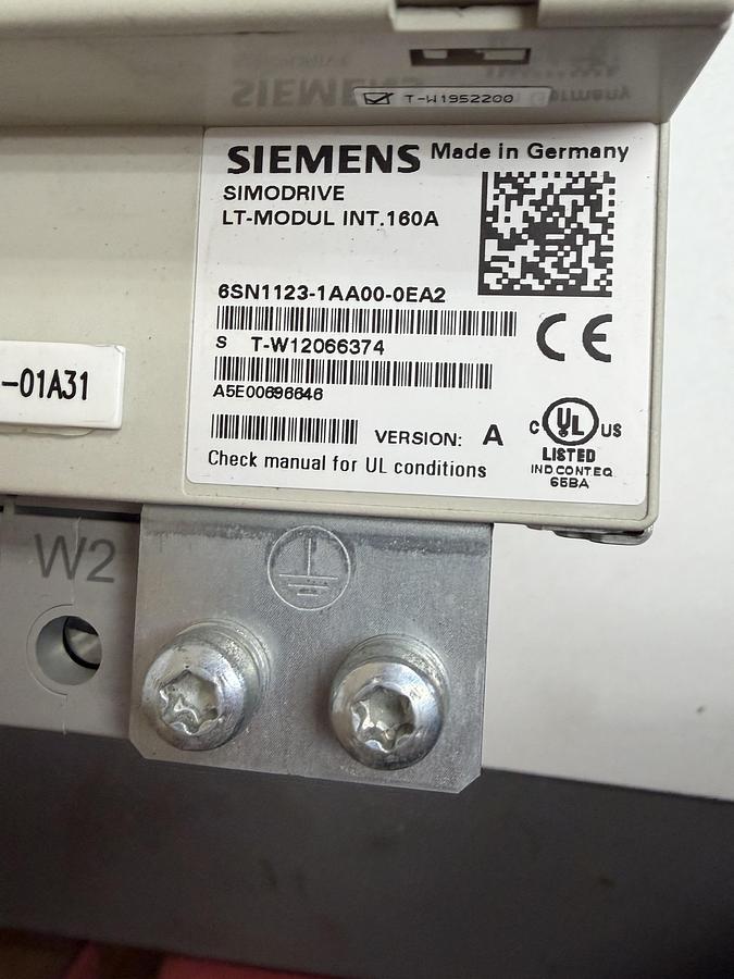 Used Siemens Simodrive LT Module INT.160A 6SN1123-1AA00-0EA2 Version A
