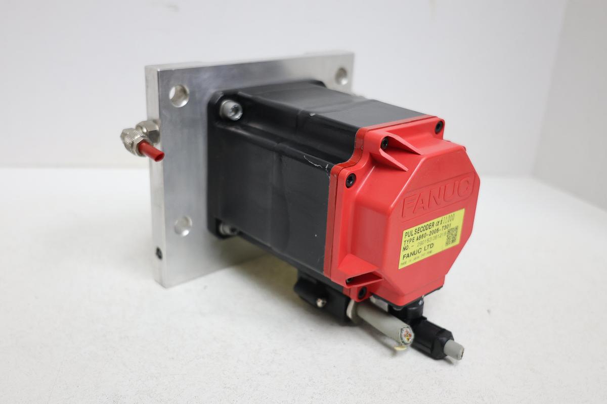 Used FANUC A06B-0212-B001 a2/5000is Servo Motor w/ A860-2005-T301 Pulse Coder GHA-23