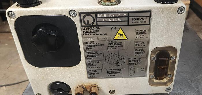 Used Leybold SV16 Sogevac - GHB-89