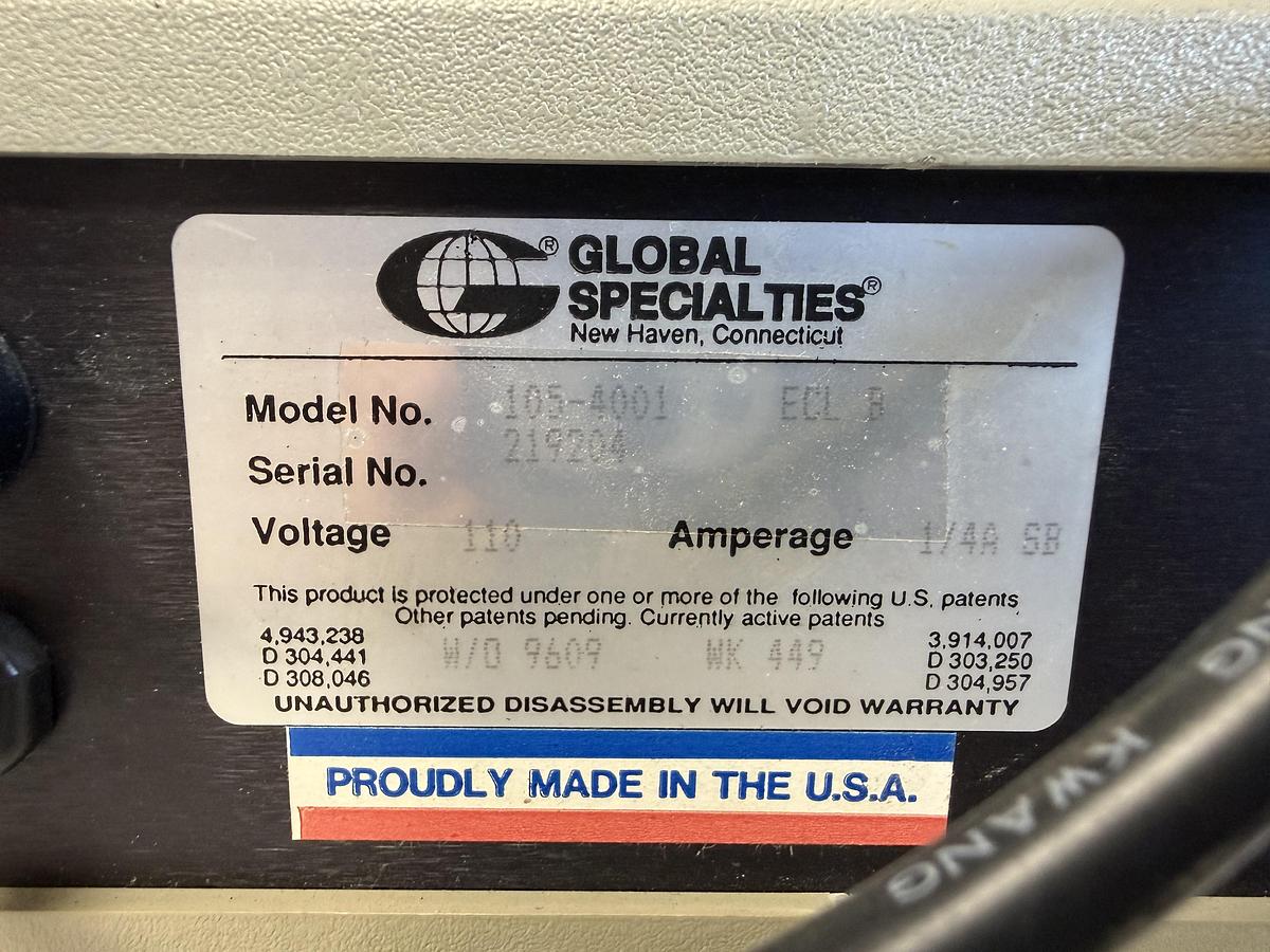 Used Global Specialties Corp. 4001 Pulse Generator 105-4001 110V GHC-47