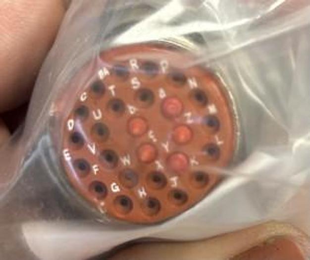 Used MS3476L16-26P 26 Position Circular Connector Plug, Male Pins Crimp - GHA-165-C0