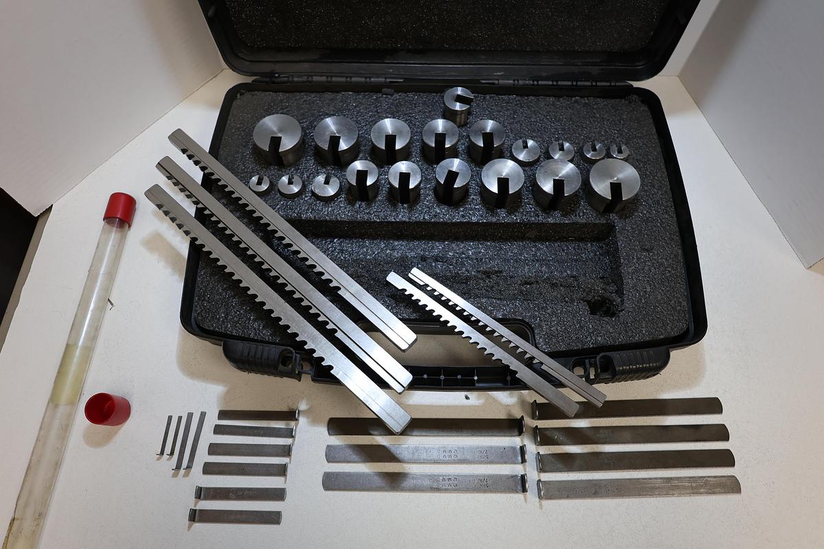 Used Hassay Savage HSS Keyway Broach Set 1/8"-1/2" Complete USA Made