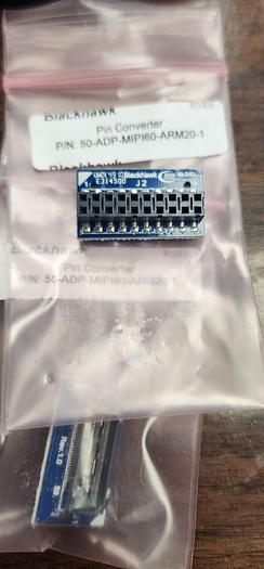Used lot of 6 Blackhawk Pin Converter Kit -(2) 20-pin cTI, - (2) 20-pin ARM, (2) 60-pin TI - GHA-118