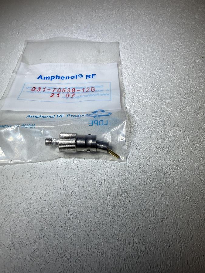 Used (LOT OF 10) Amphenol 031-70538-12G Female BNC Crimp Connector for Belden 4855R Cable GHA-74