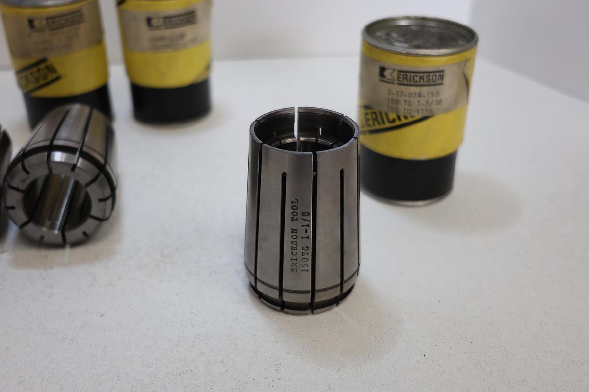 Used Lot of 4 Erickson TG150 Collets 1-1/16" to 1-5/32" Precision CNC Toolholding