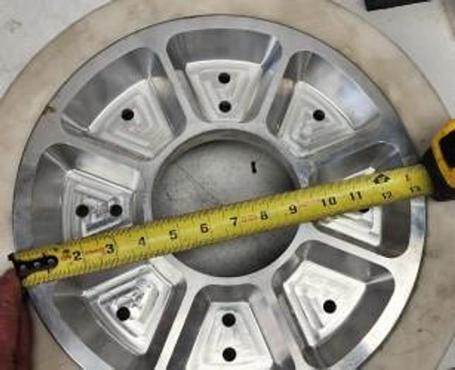 Used Custom Polyurethane Road Wheels 16.5" x 12 x 3.25" with Custom 13.5" Aluminum Rim - GHB-