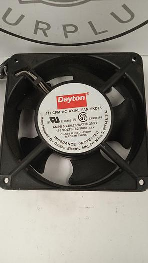 Used Dayton 6KD75 117 CFM AC Axial Fan GH502