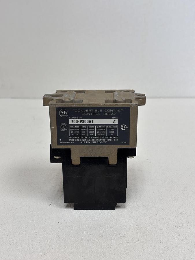 Used Allen-Bradley 700-P800A1 Series A – Industrial Power Relay GHC-31