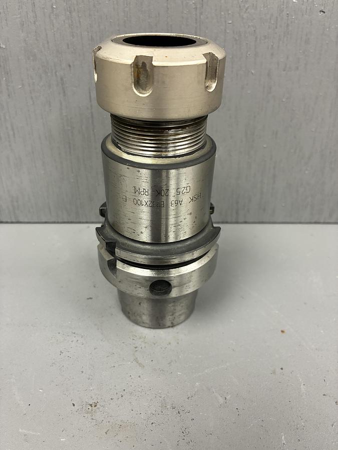 Used HSK A63 ER ER32X100 E G2.5 20K RPM Collet Chuck Tool Holder HSKA63 GHC-6