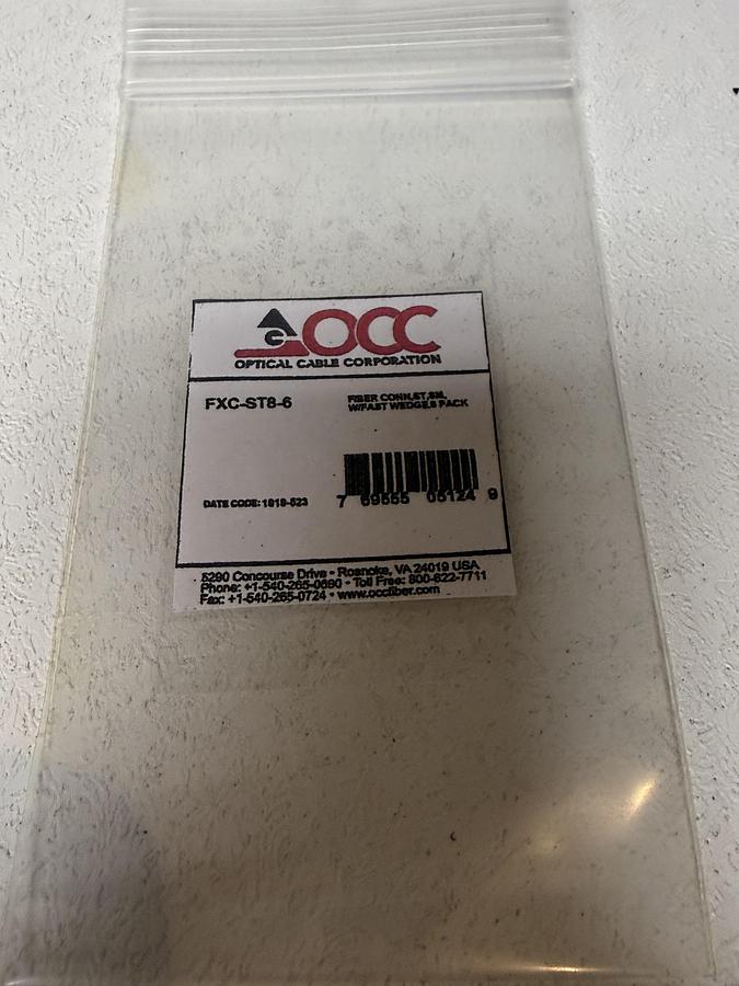 Used Optical Cable Corporation FXC-ST8-6 Connector GHGC-7