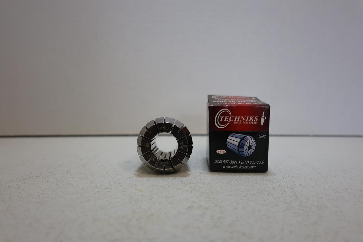 Techniks ER40 High Precision Spring Collet 3/4" CNC Milling Tool Holder NEW