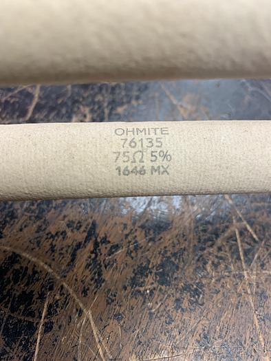 Used Ohmite 76135 75 Ohm 1646 MX GHA-gcdwr4