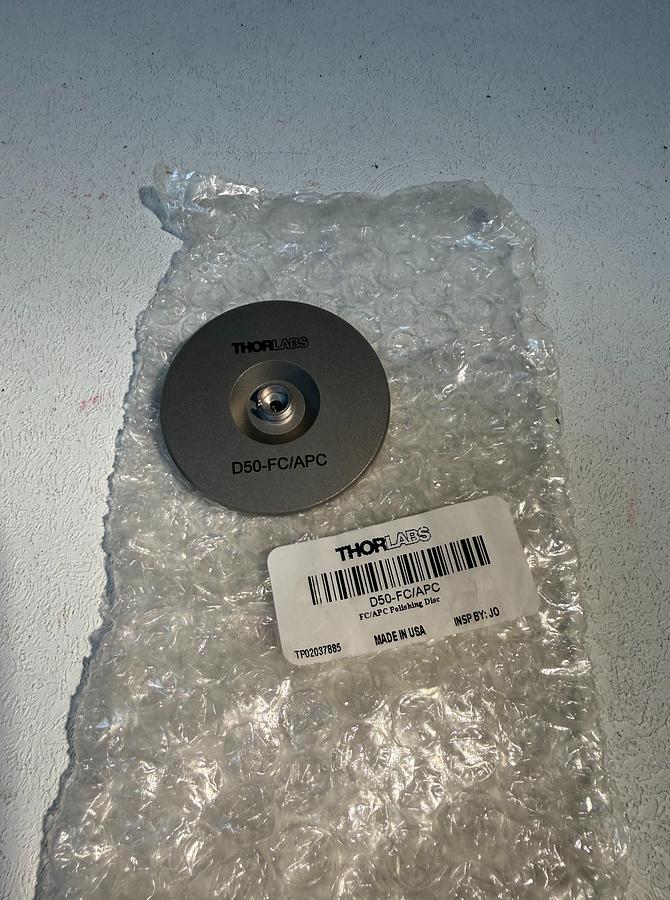 Used Thor Labs D50-FC/APC FC/PC and SC/PC Connector Polishing Disk GHGC-4