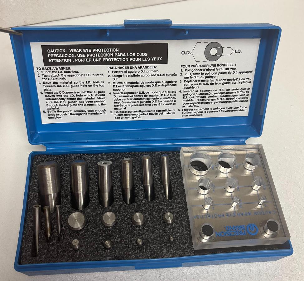 Used Precision Brand, Punch & Die Set, 40110, GHC-30