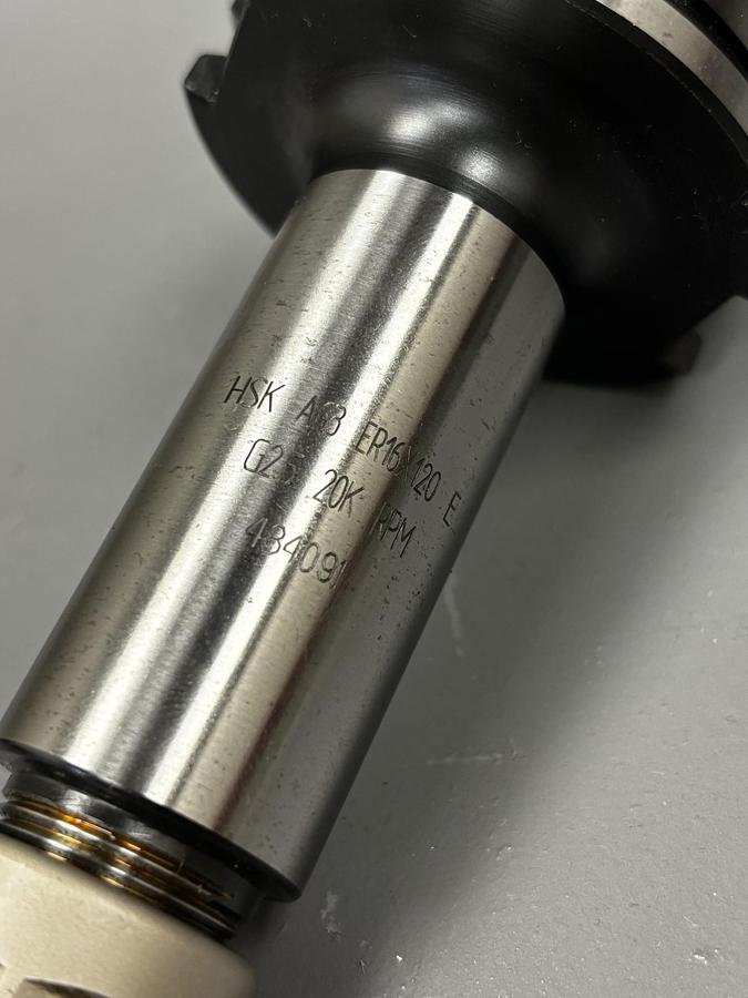 Used HSK A63 ER16X120 G2.5 20K RPM Collet Chuck Tool Holder HSKA63 GHC-3