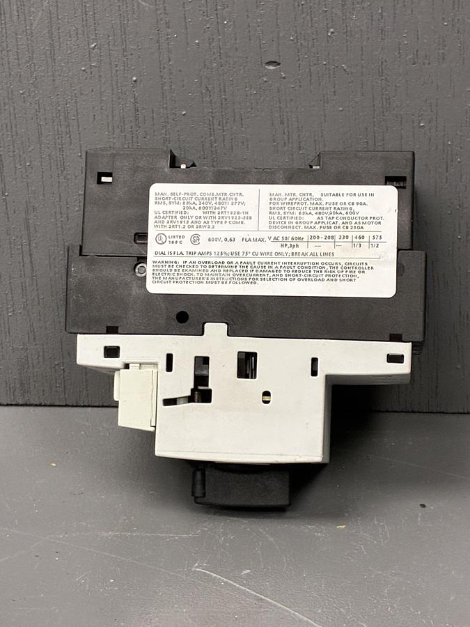 Used Siemens 3RV1021-0GA10 Motor Protection Circuit Breaker GHA-160