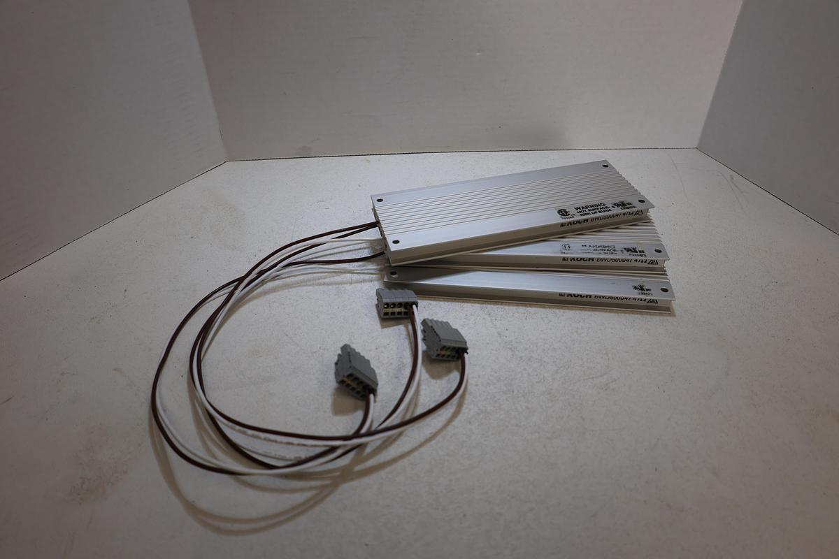 Used Lot of 3 KOCH BWD500047 47Ω 200W Power Resistors w/ Connectors Used