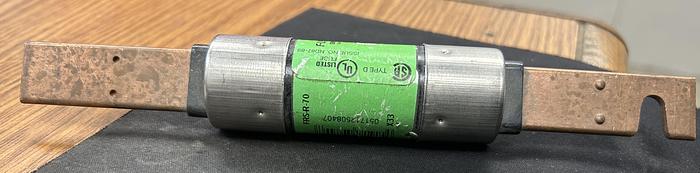 Used Bussmann Fusetron FRS-R-70 Dual Element Fuse 70A Class RK5 600VAC - GHB63-D13