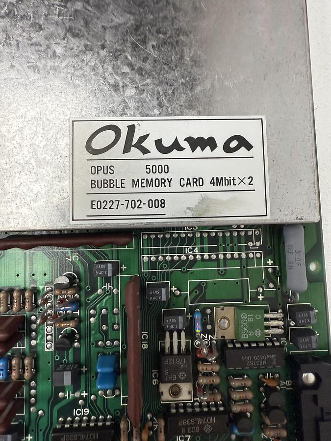 Used Okuma OPUS 5000 Bubble Memory Card 4MbitX2 EO227-702-008 GHA-31