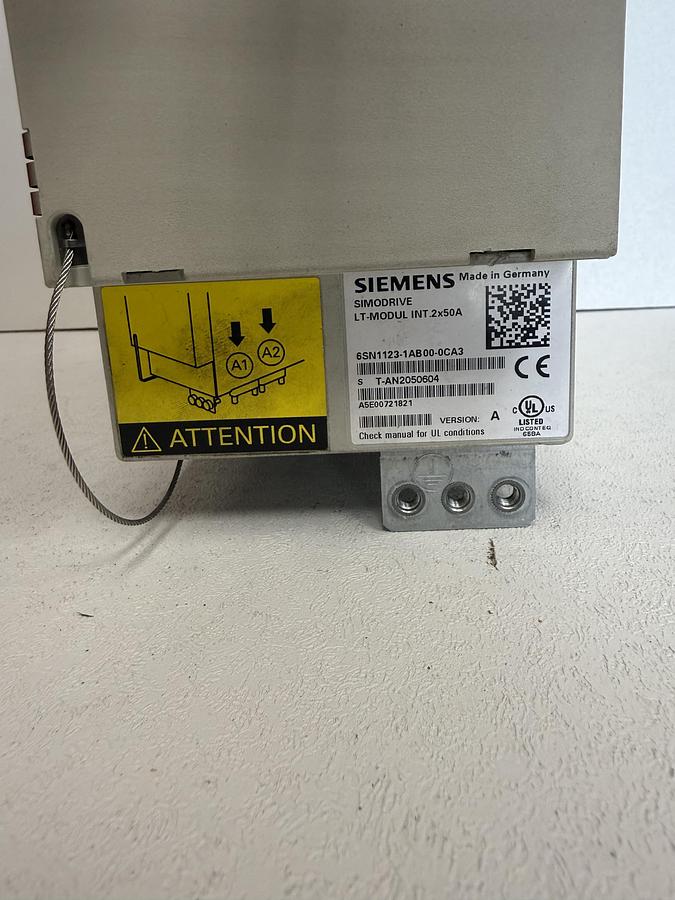 Used Siemens 6SN1123-1AA00-0CA3 Simodrive 611 Power Module, Version A