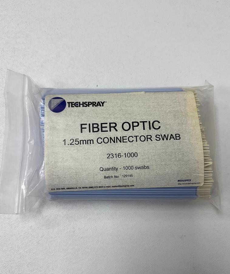 Used TechSpray Fiber Optic Swab 1.25mm Tip and Polypropylene Handle, 5-3/4" Long, 1000PCS GHC-30