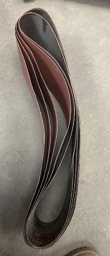 Used 5 Pcs 6"X48" 80 Grit 3M CubitronII 947A Belt Sander Sandpaper - GHB-73