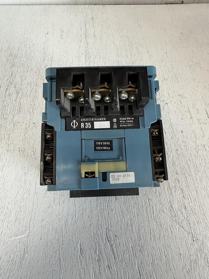 Used Kraus & Naimer 120V 60CY R35 Power Contactor GHA-179