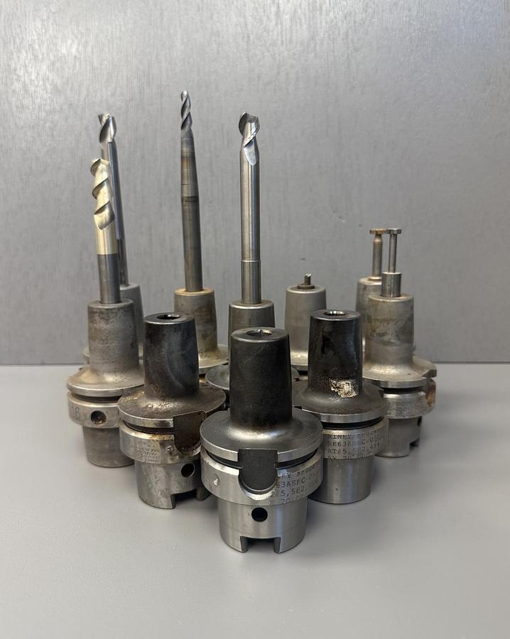 Used BRINEY HSK63ASFC-050-295 Shrink Fit Tool Holder GHA-168