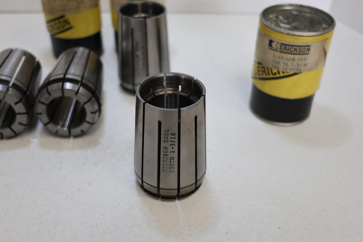 Used Lot of 4 Erickson TG150 Collets 1-1/16" to 1-5/32" Precision CNC Toolholding