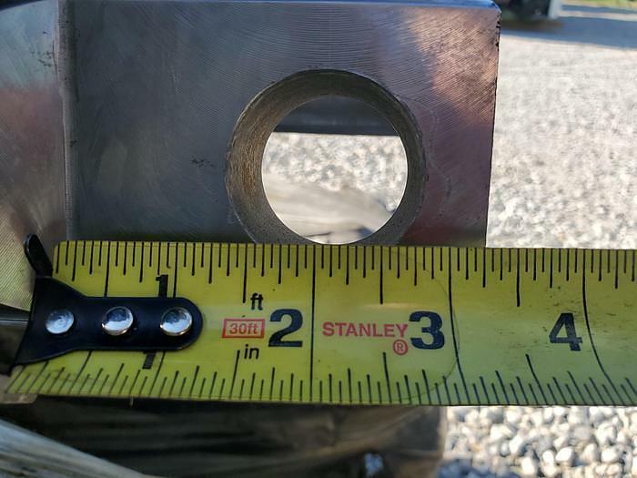 Used 5" Bore 3" Shaft 92" Stroke Welded Hydraulic Cylinder New Big Ram