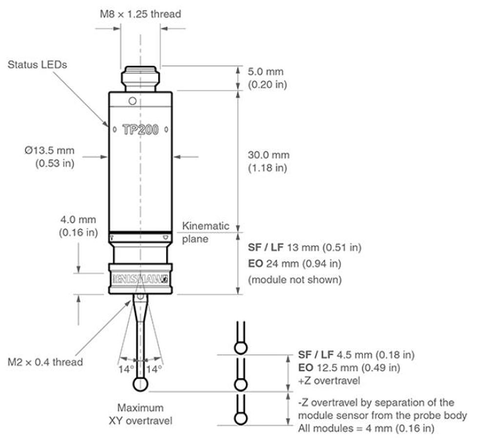 Used Renishaw A-1207-0010-12 TP200 Standard Force Stylus Module GHA-47