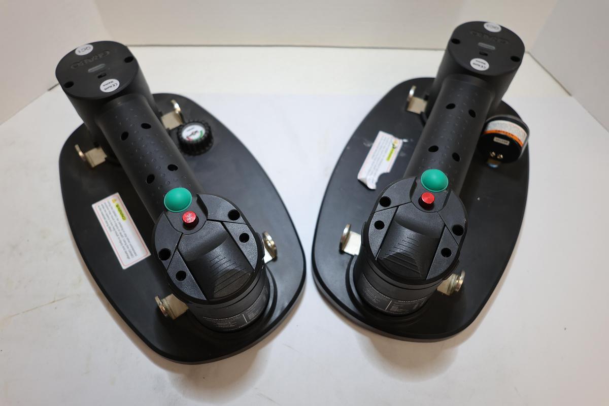Used GRABO Cordless Electric Vacuum Lifter Suction Cups Lot of 2 Tested Working