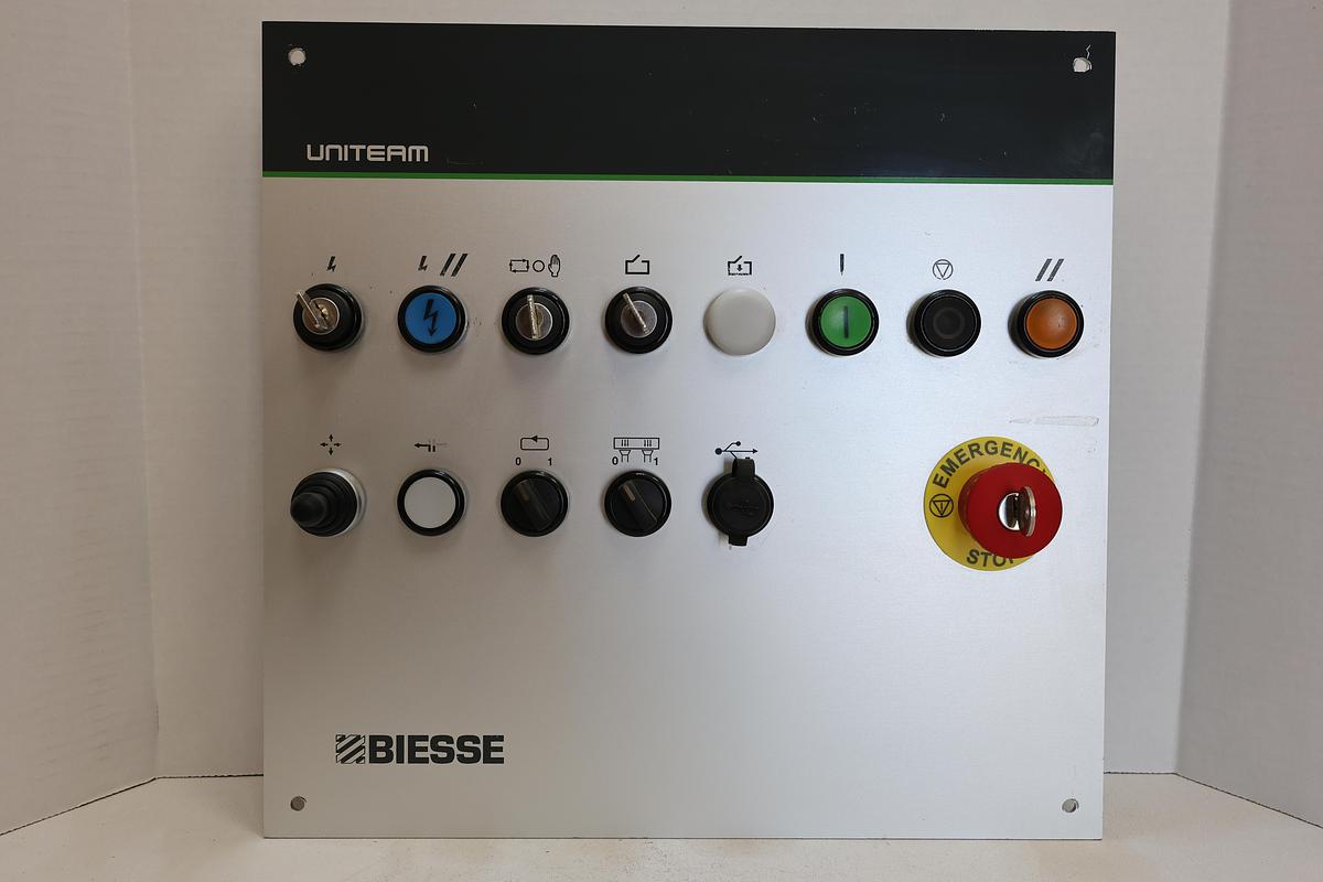 Used Biesse Uniteam CNC Control Interface Panel HMI Operator Console Woodworking Machine