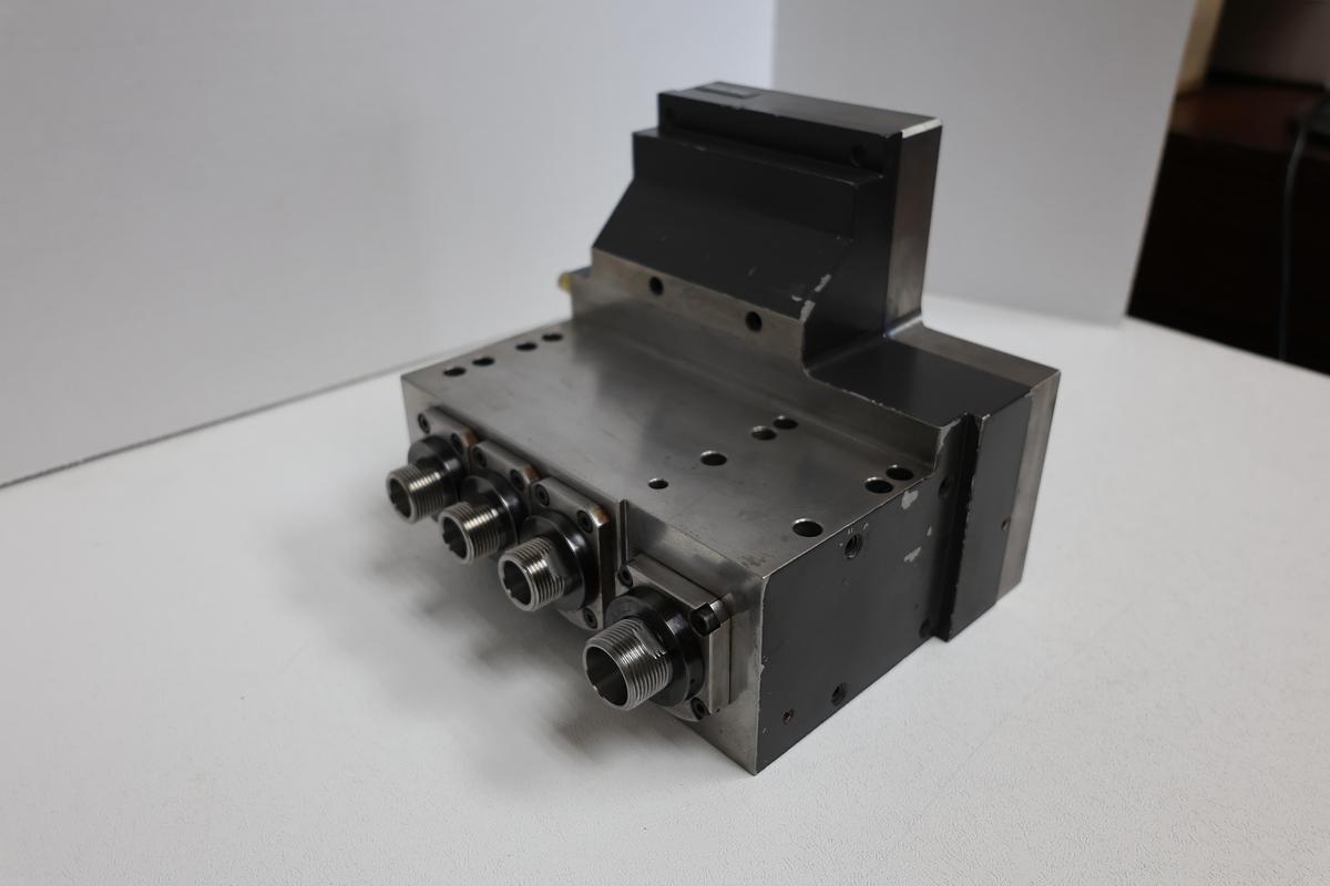 Used Star CNC B038-0642 4-Port Live Tool Gang Block SR-38 Type B ST-38 Swiss Lathe OEM GHA-188