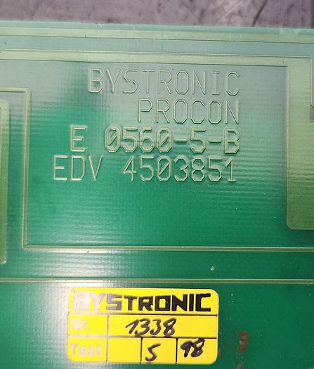 Used Bystronic Procon Board E-0560-5-B PROCON EDV 4503851- GHA-90