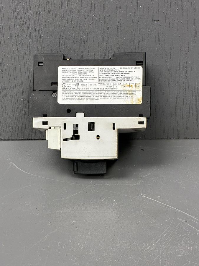 Used Siemens 3RV1021-1HA10 Motor Protection Circuit Breaker GHA-141
