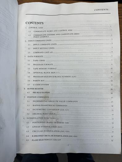 Used Mitsubishi CNC Meldas Programming Manual GHGC-D21