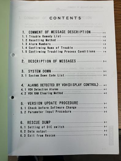 Used Makino Instruction Manual Sinker EDM MGF  Generator Alarm Message GHGC-D22