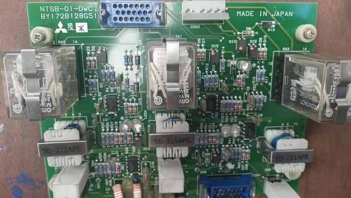 Parts Only Used - Mitsubishi NTSB-01-DWC Circuit Board BY172B128G51 - GHA-18